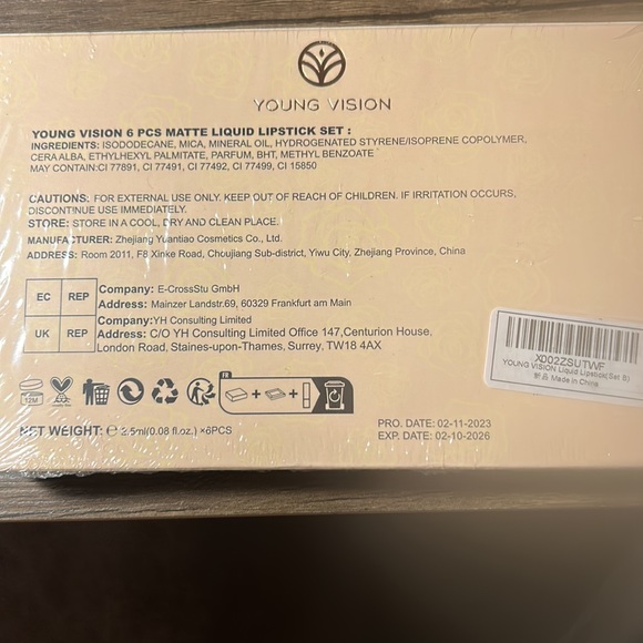 6 piece liquid lipstick set - Picture 3 of 3